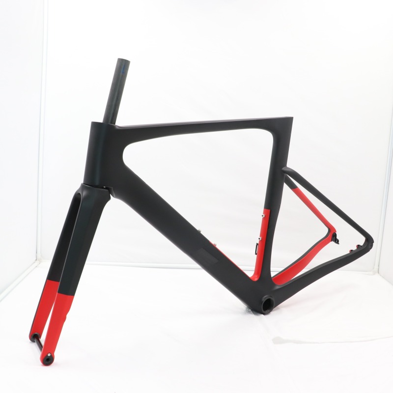 VB-R-099 black&amp;red paint road disc frameset