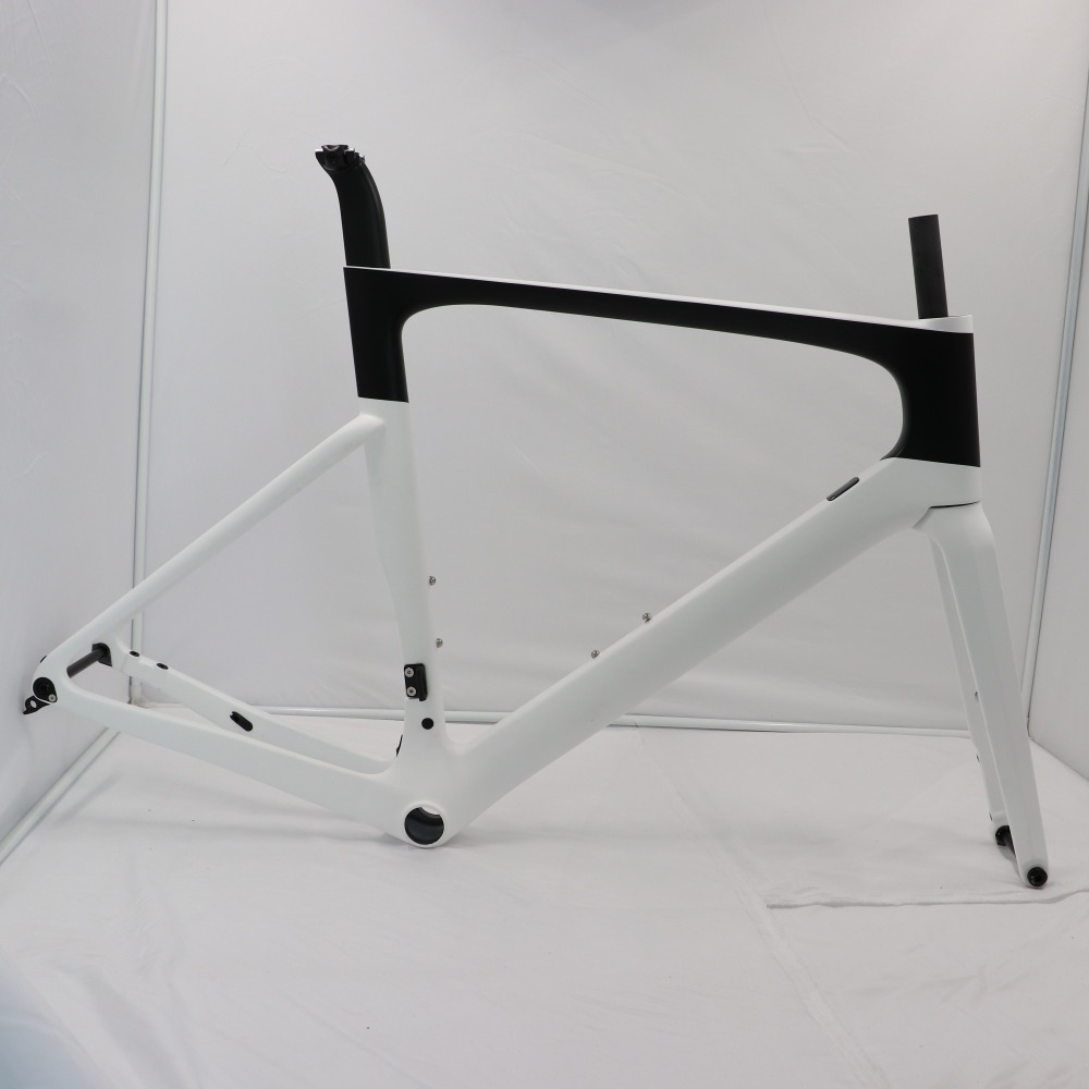 VB-R-099 black& white paint carbon road disc frameset