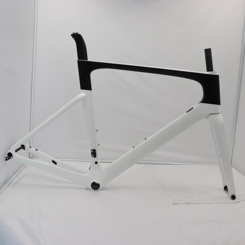 VB-R-099 black&amp; white paint carbon road disc frameset