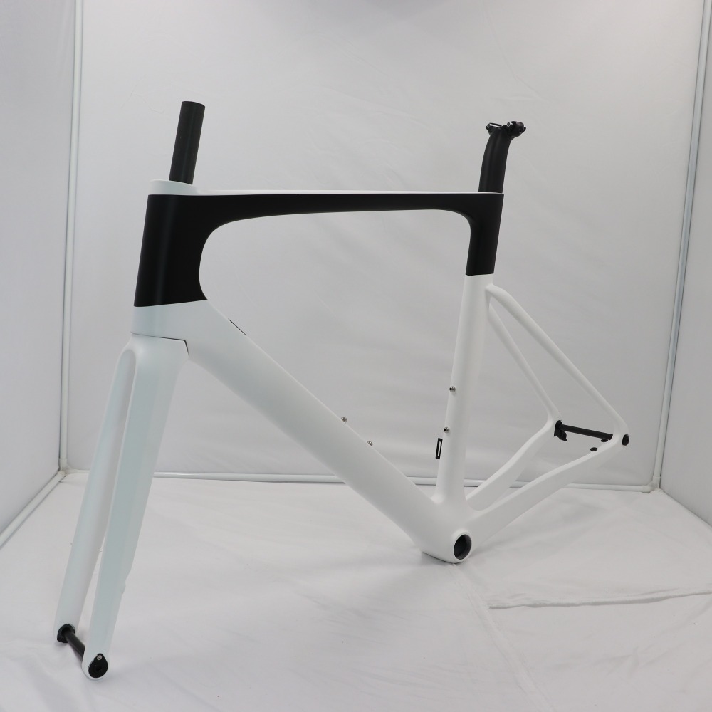 VB-R-099 black& white paint carbon road disc frameset