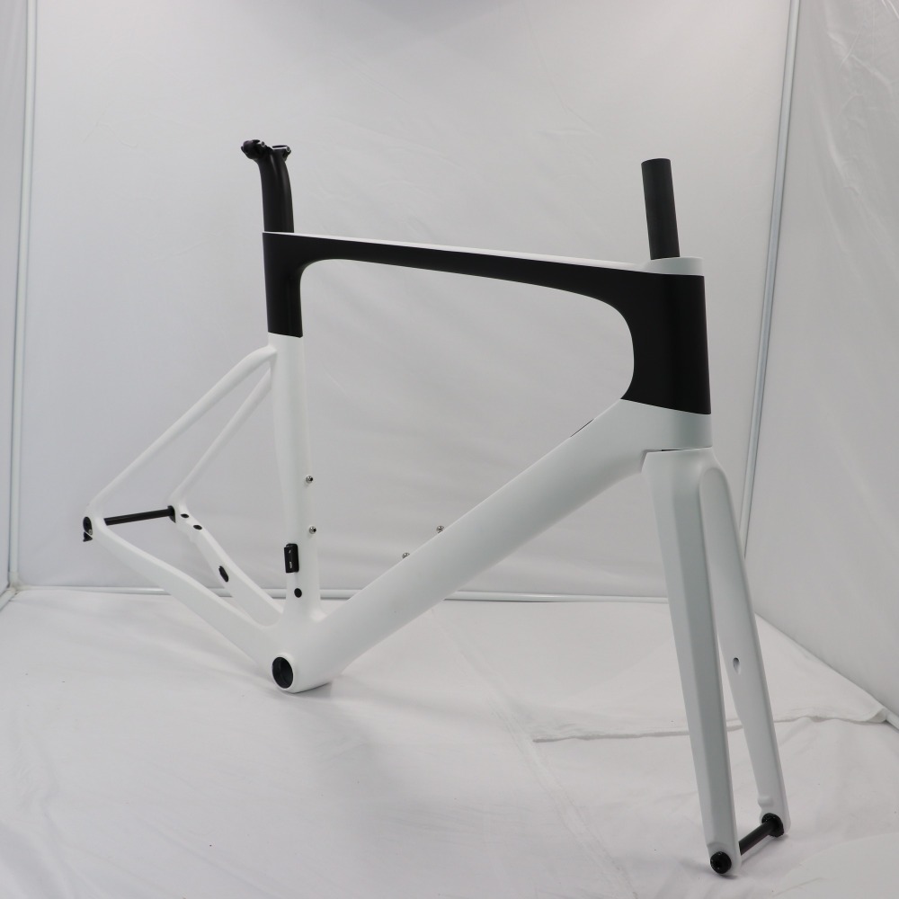 VB-R-099 black& white paint carbon road disc frameset