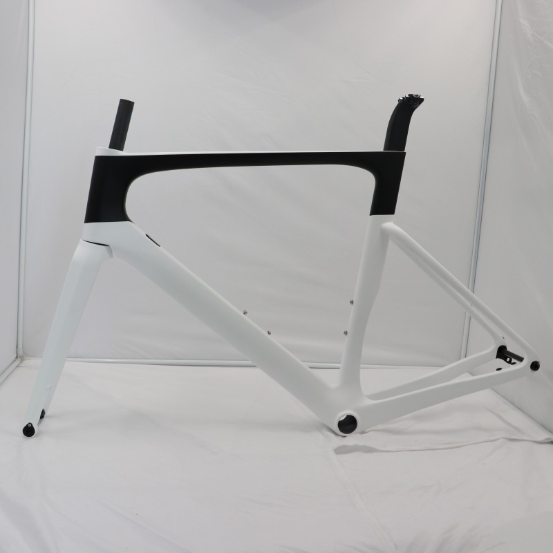 VB-R-099 black&amp; white paint carbon road disc frameset