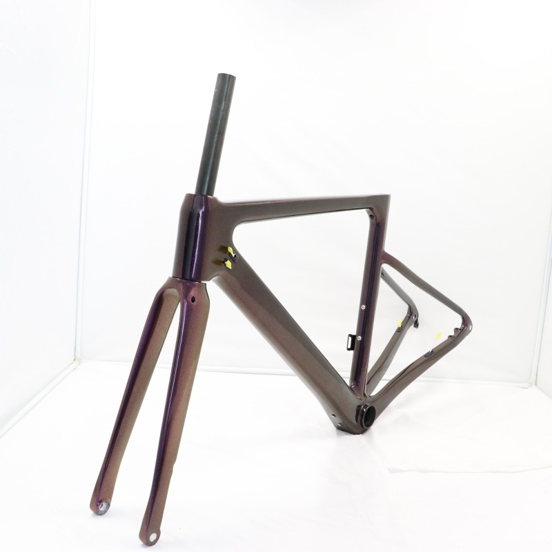 VB-R-086 Chameleon Red Purple Look Carbon Bike Frame Aero Road