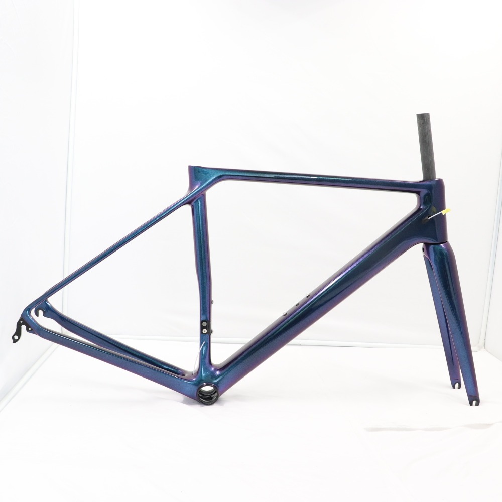 VB-R-066 Chameleon Blue Ultra Light Road Racing Bike Frame Disc version