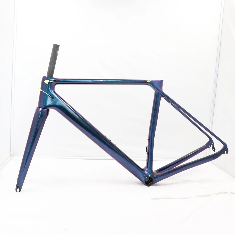 VB-R-066 Chameleon Blue Ultra Light Road Racing Bike Frame Disc