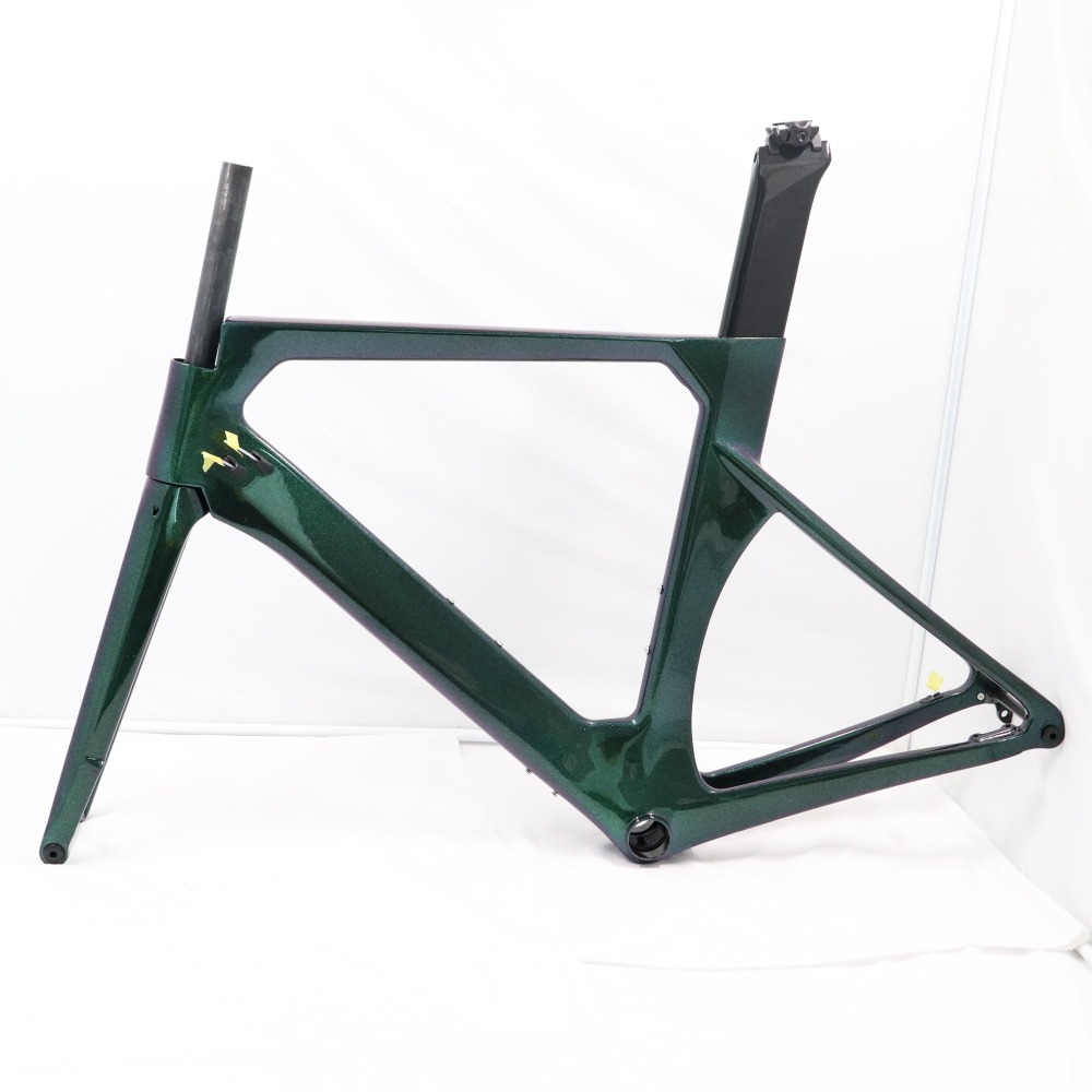 VB-R-079 one piece mould chameleon color road racing bike frame