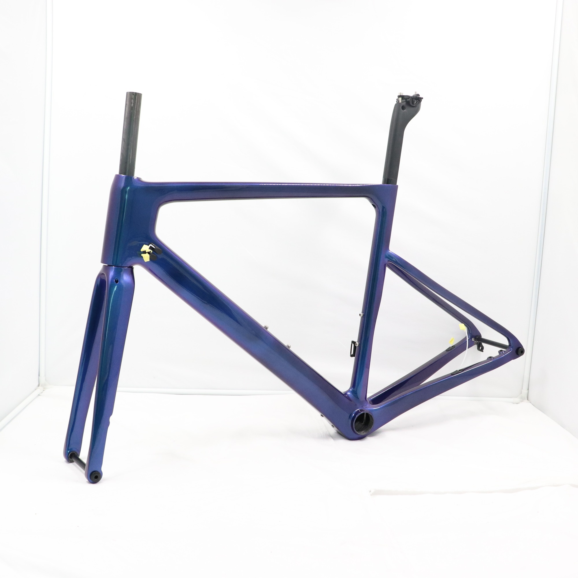 VB-R-086 blue&white paintings, full carbon fiber road bicycle frame