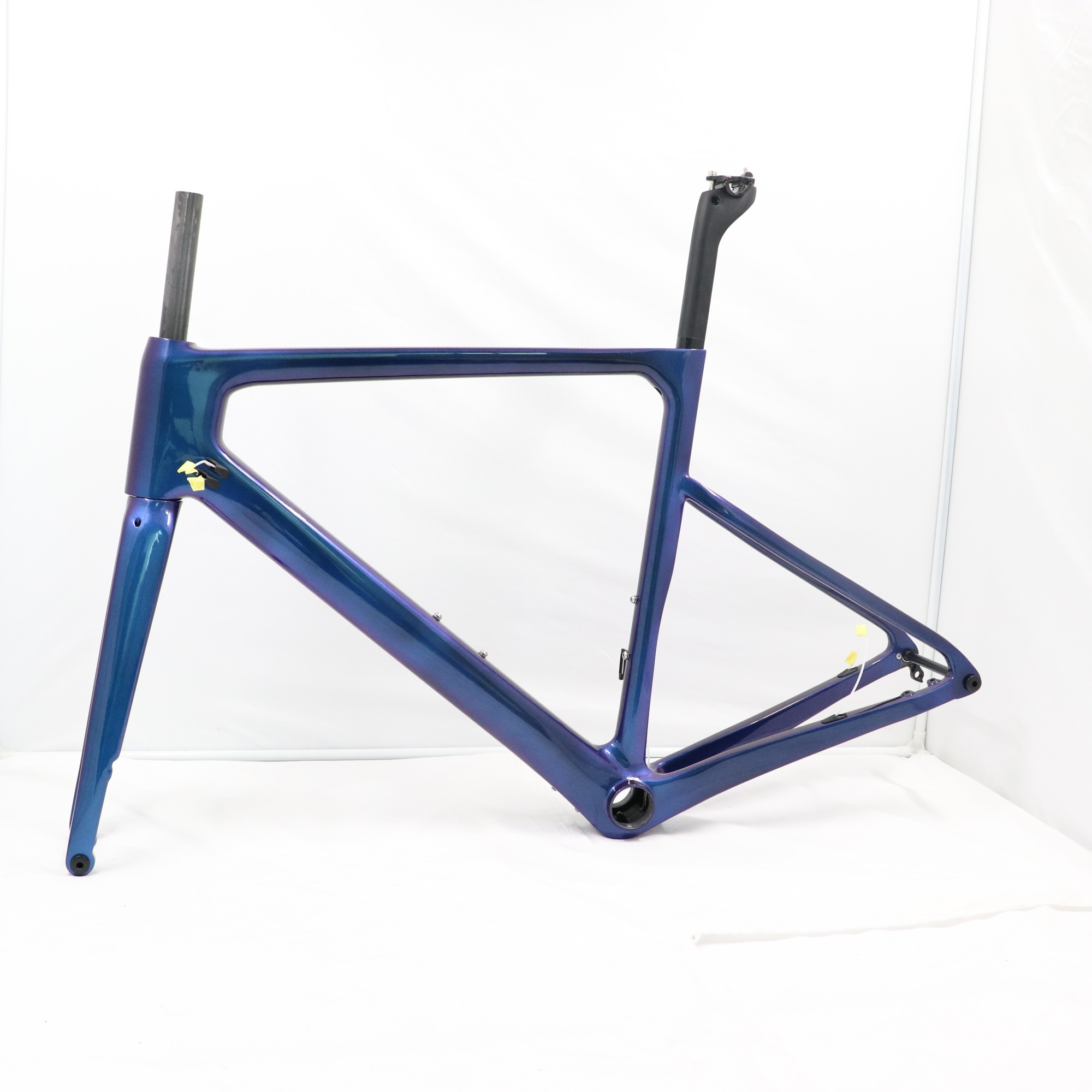 VB-R-086 blue&white paintings, full carbon fiber road bicycle frame