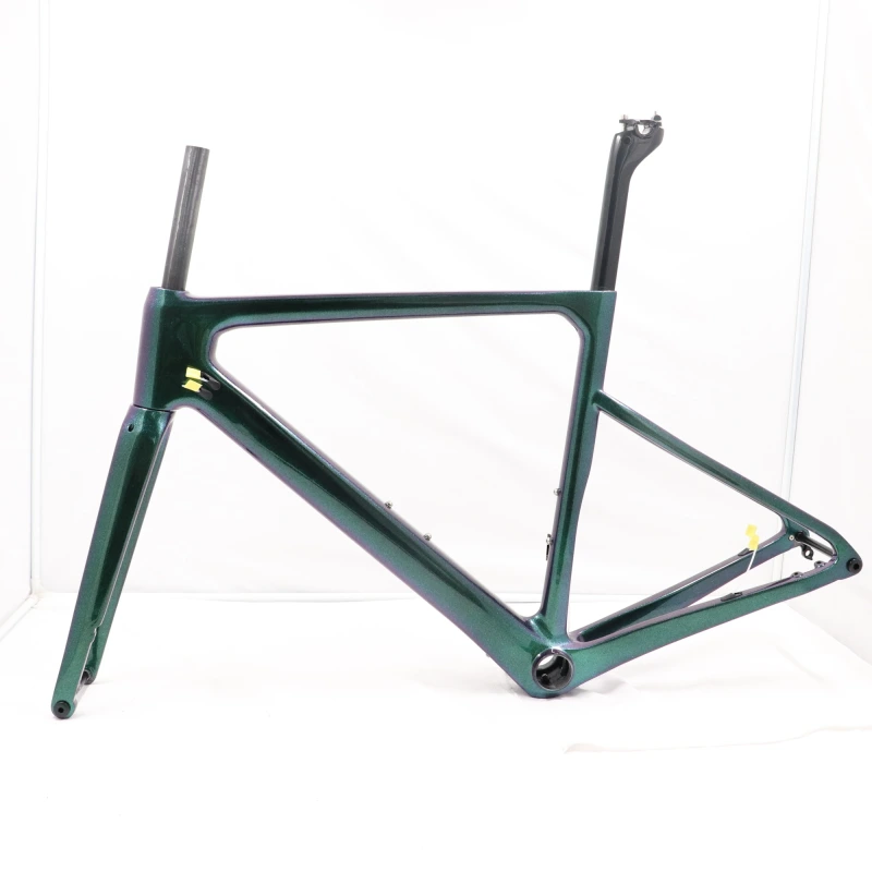 Velobuild R-086 Carbon Road Bike Frame Chameleon Green &amp; Purple Paint