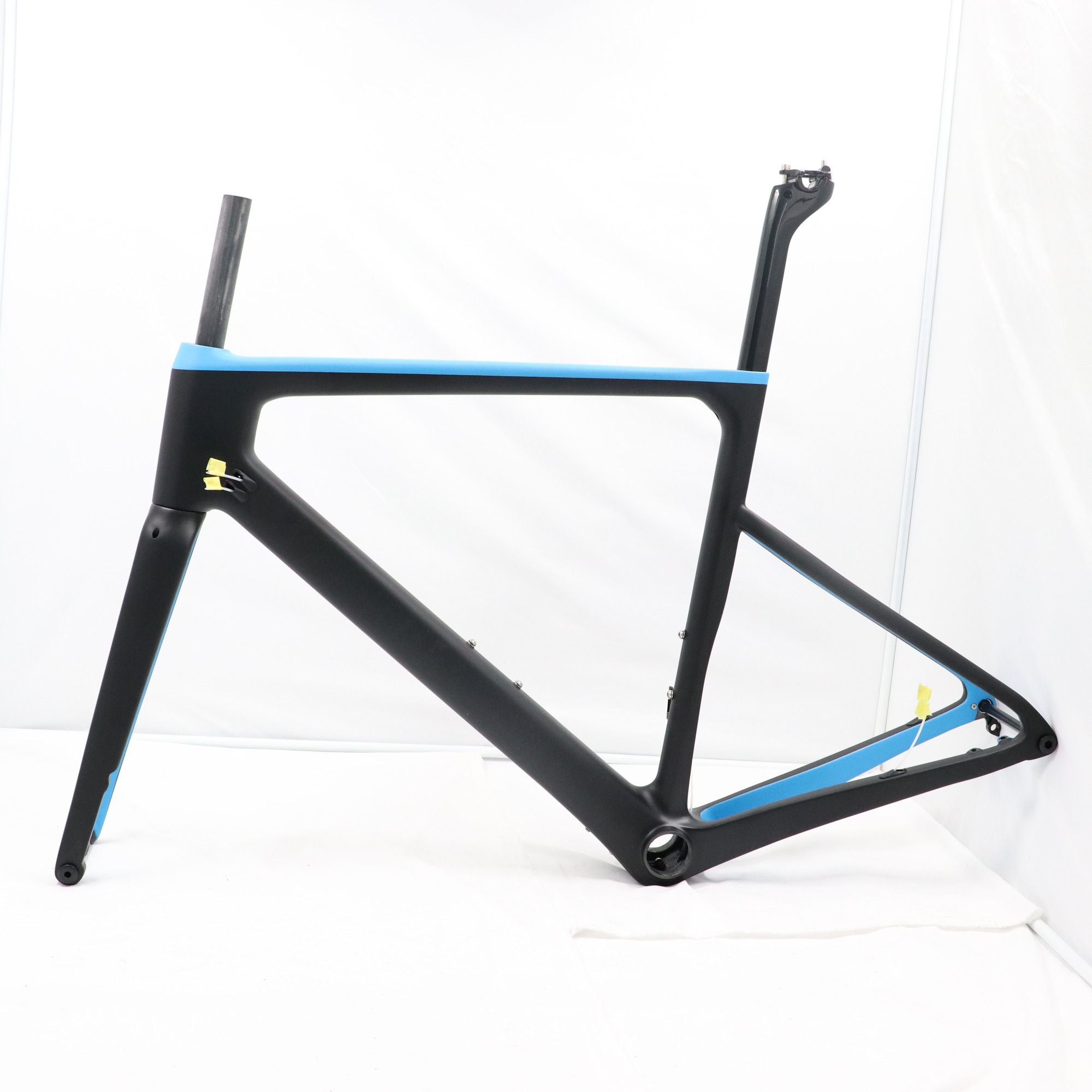 VB-R-086 blue&white paintings, full carbon fiber road bicycle frame