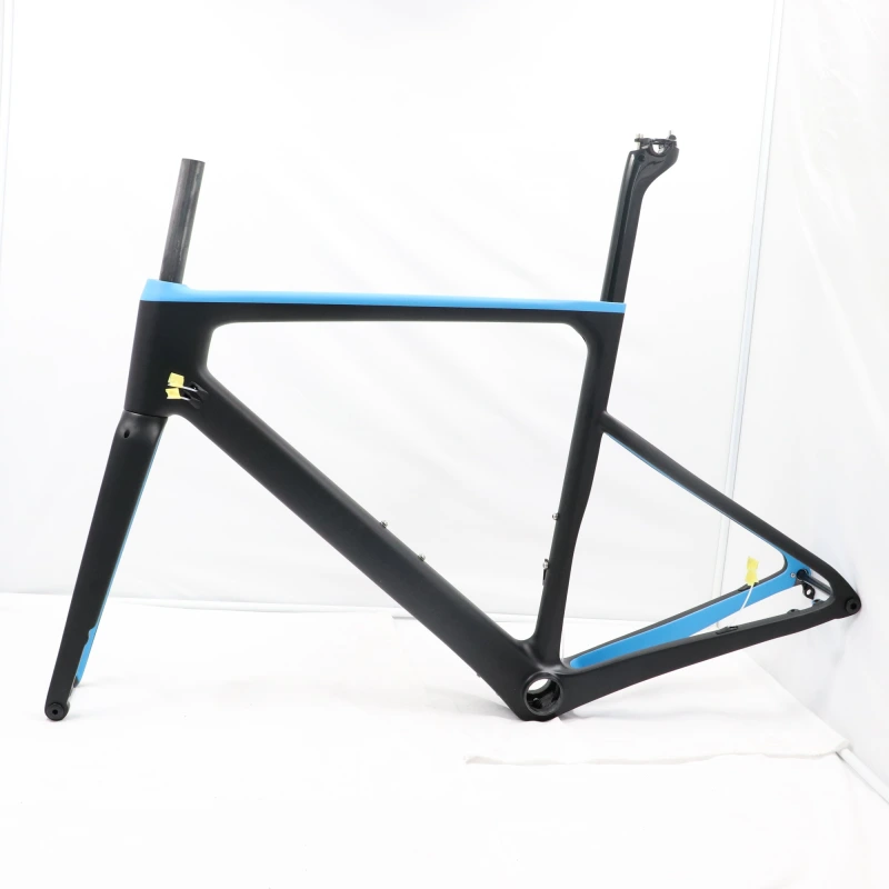 VBR086 blue&white paintings, full carbon fiber road bicycle frame