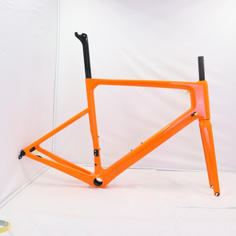 VB-R-086 Carbon Road Bike Frame Orange Color Paint