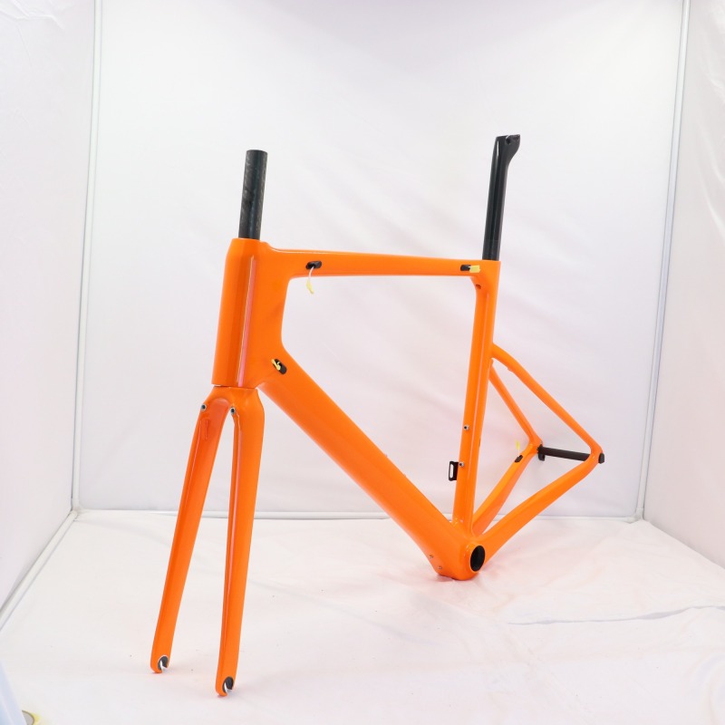 VB-R-086 Carbon Road Bike Frame Orange Color Paint