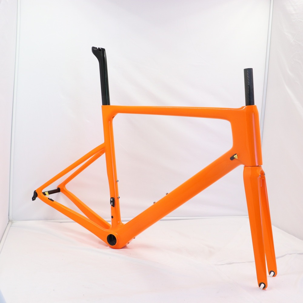 VB-R-086 Carbon Road Bike Frame Orange Color Paint