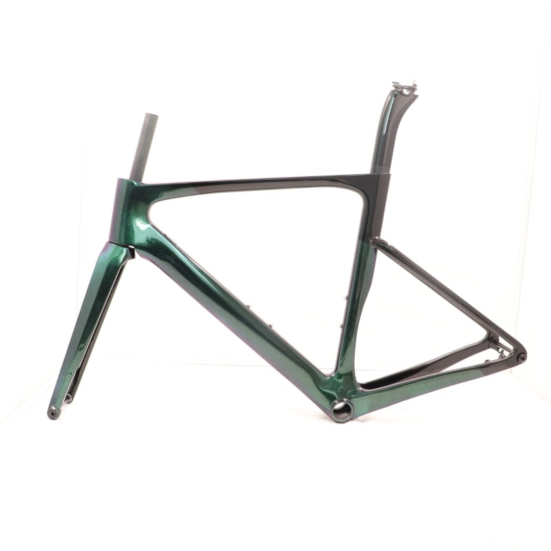 VB-R-099 Chameleon Paint Green&amp; Purple Carbon Bike Frameset