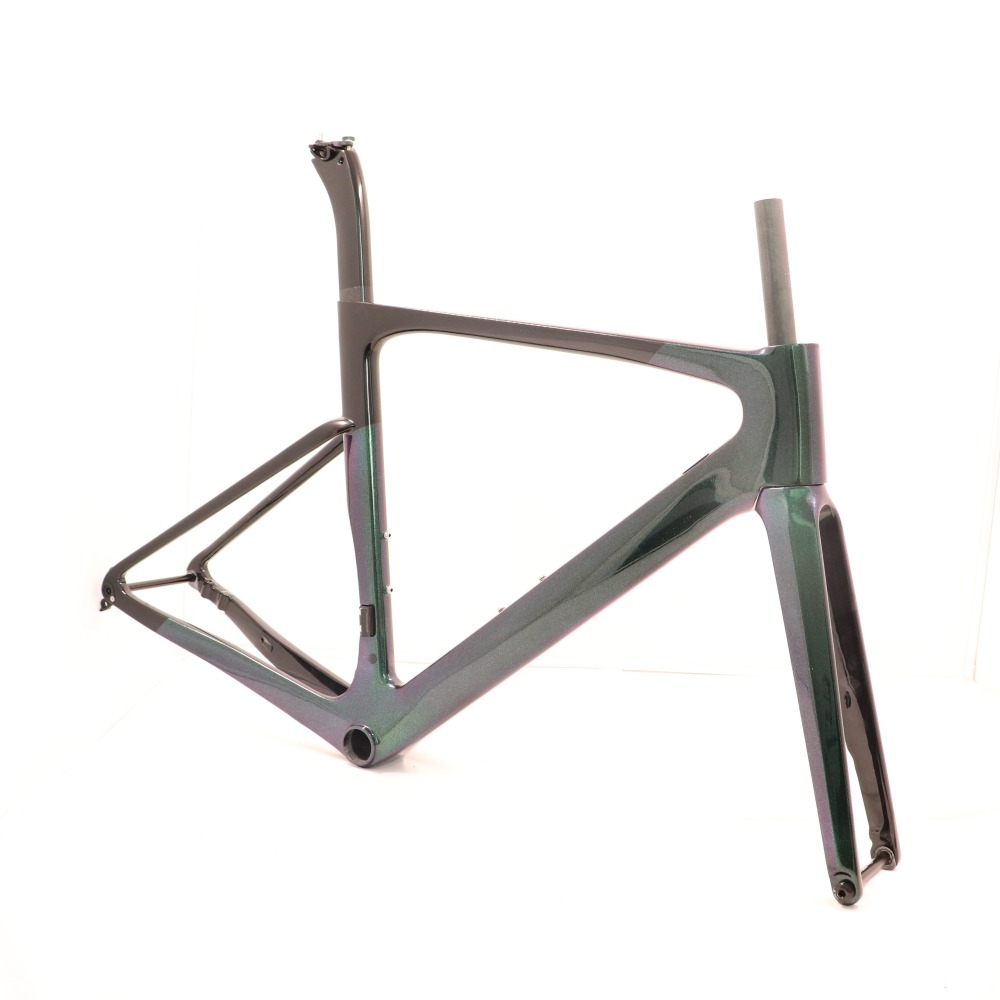 VB-R-099 Chameleon Paint Green& Purple Carbon Bike Frameset