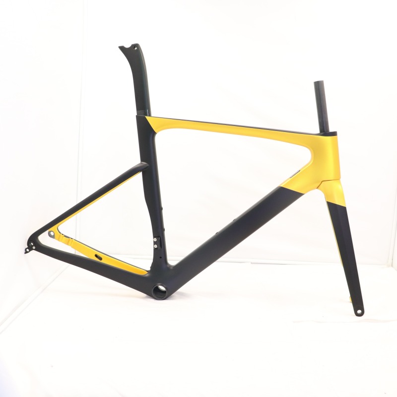 VB-R-099 Custom Paint Aero Road Carbon Bike Frame Gold Color