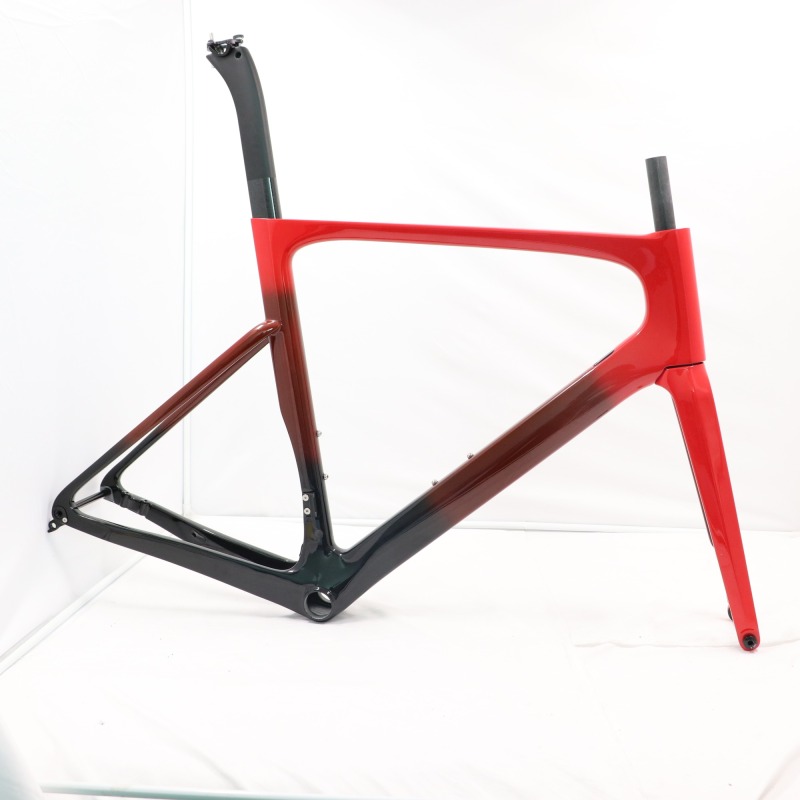 VB-R-099 Custom Paint Aero Road Carbon Bike Frame Red