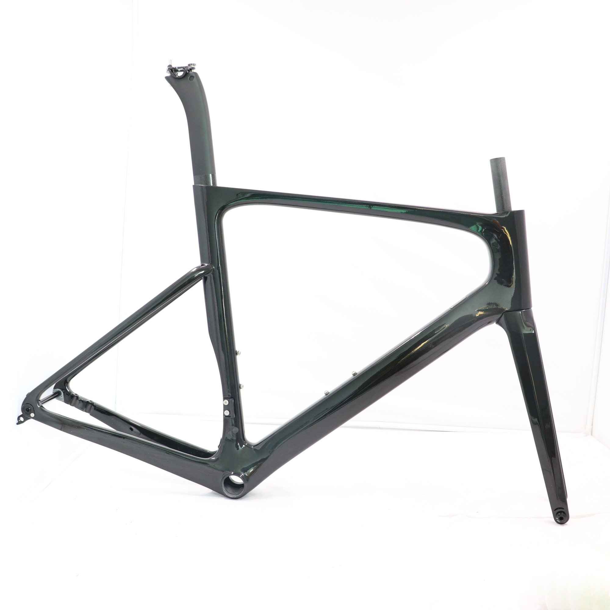 Aero Road Carbon Bike Frame Metallic Black