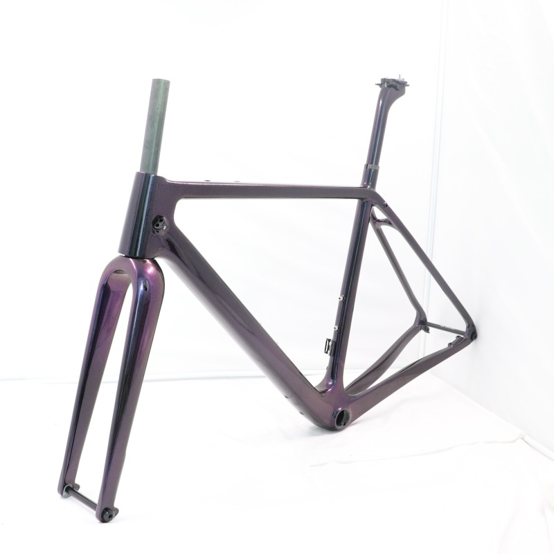 GF-003 Chameleon Paint Carbon Gravel Bike Frame