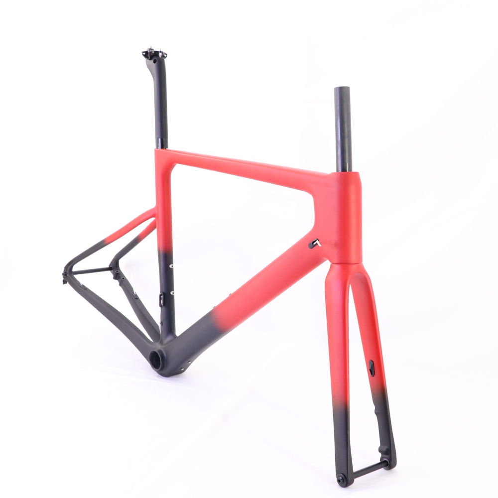 VB-R-086 Carbon Road Bike Frame Red Fading