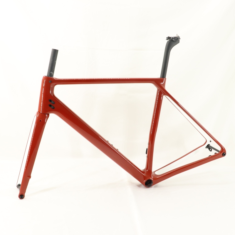 VB-R-066 custom paint disc brake road bike frame Red&amp; White