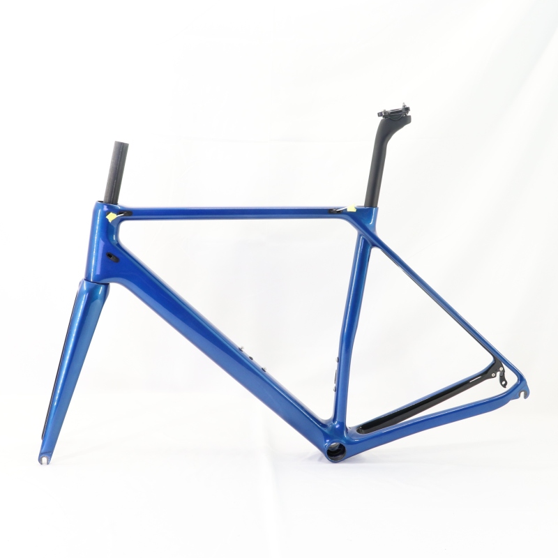 VB-R-066 metallic blue v brake road bike frame