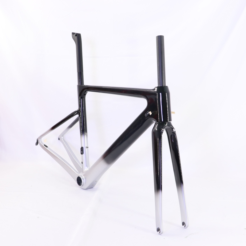 VB-R-086 Carbon Road Bike Frame Fading Silver