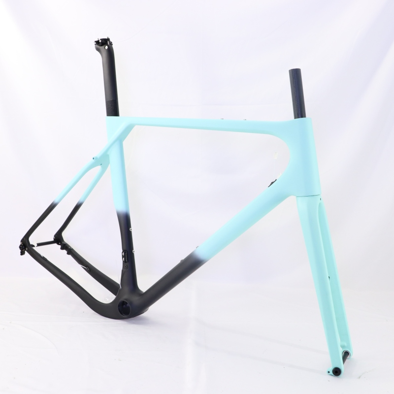 GF-001 Custom Paint Gravel Bike Frame Light Blue