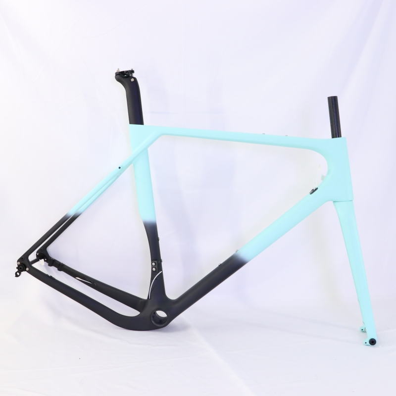 GF-001 Custom Paint Gravel Bike Frame Light Blue