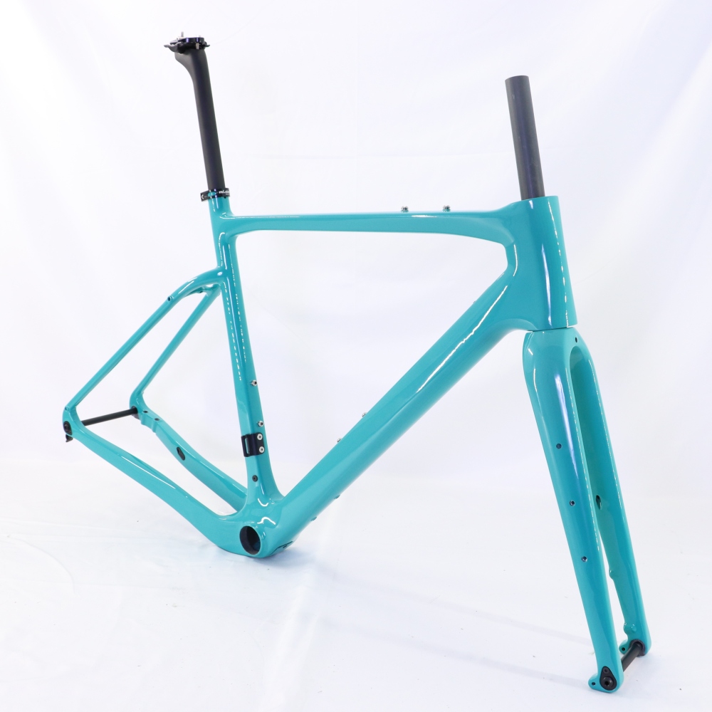 GF-002 Custom Paint Gravel Bike Frame hidden cables