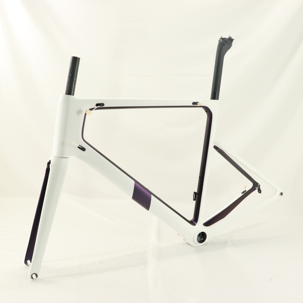 VB-R-086 Carbon Road Bike Frame Matte Chameleon & White