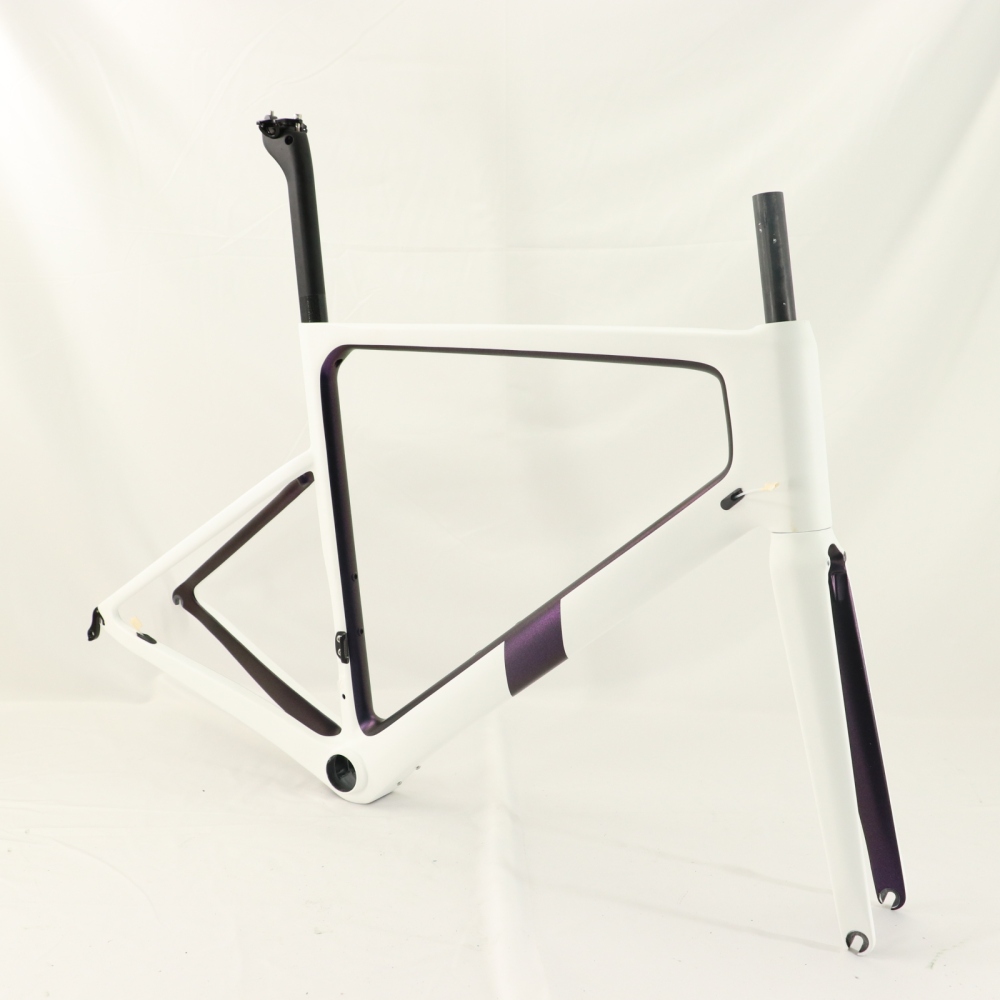 VB-R-086 Carbon Road Bike Frame Matte Chameleon & White