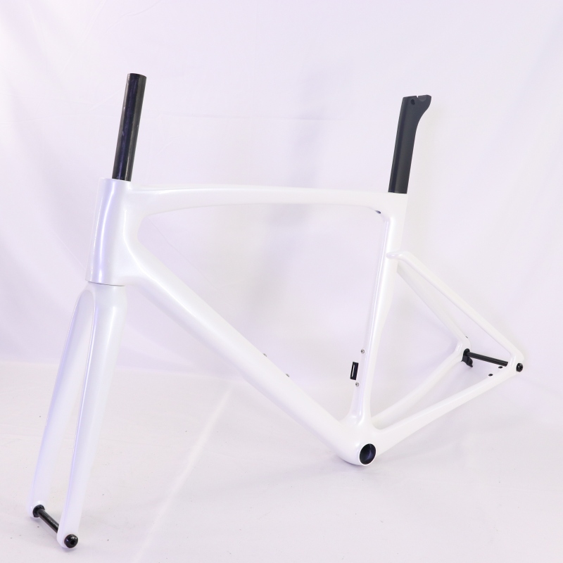 VB-R-168 Light Weight Carbon Road Bike Frameset Pearl White