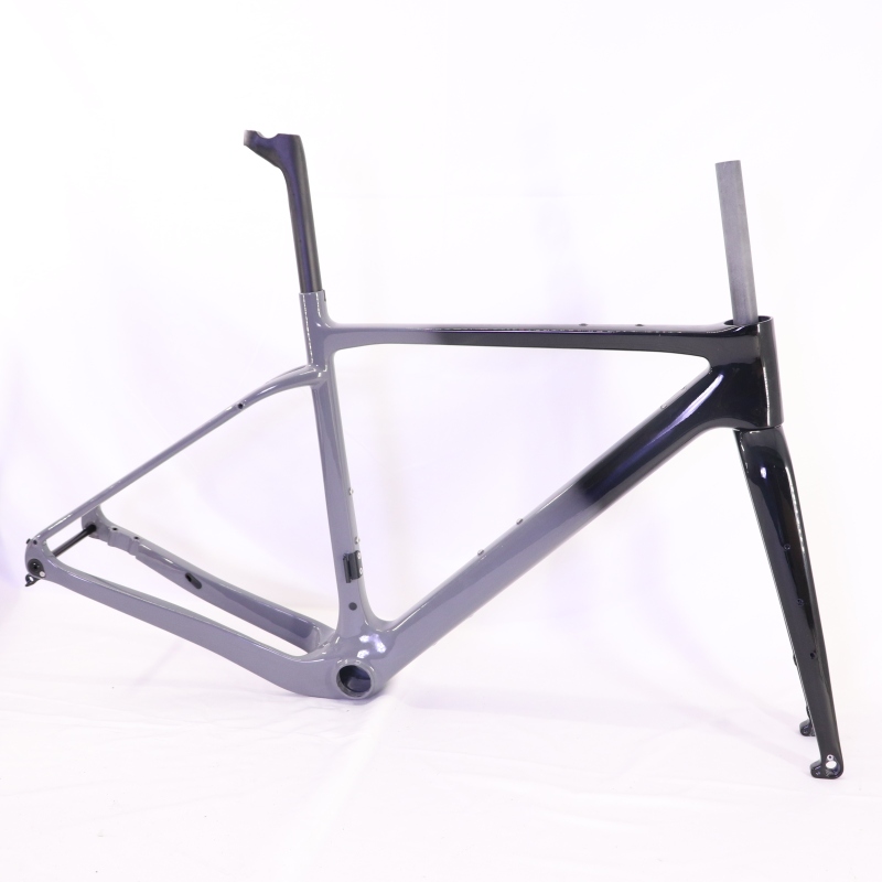 GF-002 Carbon Gravel Bike Frameset Grey Fading