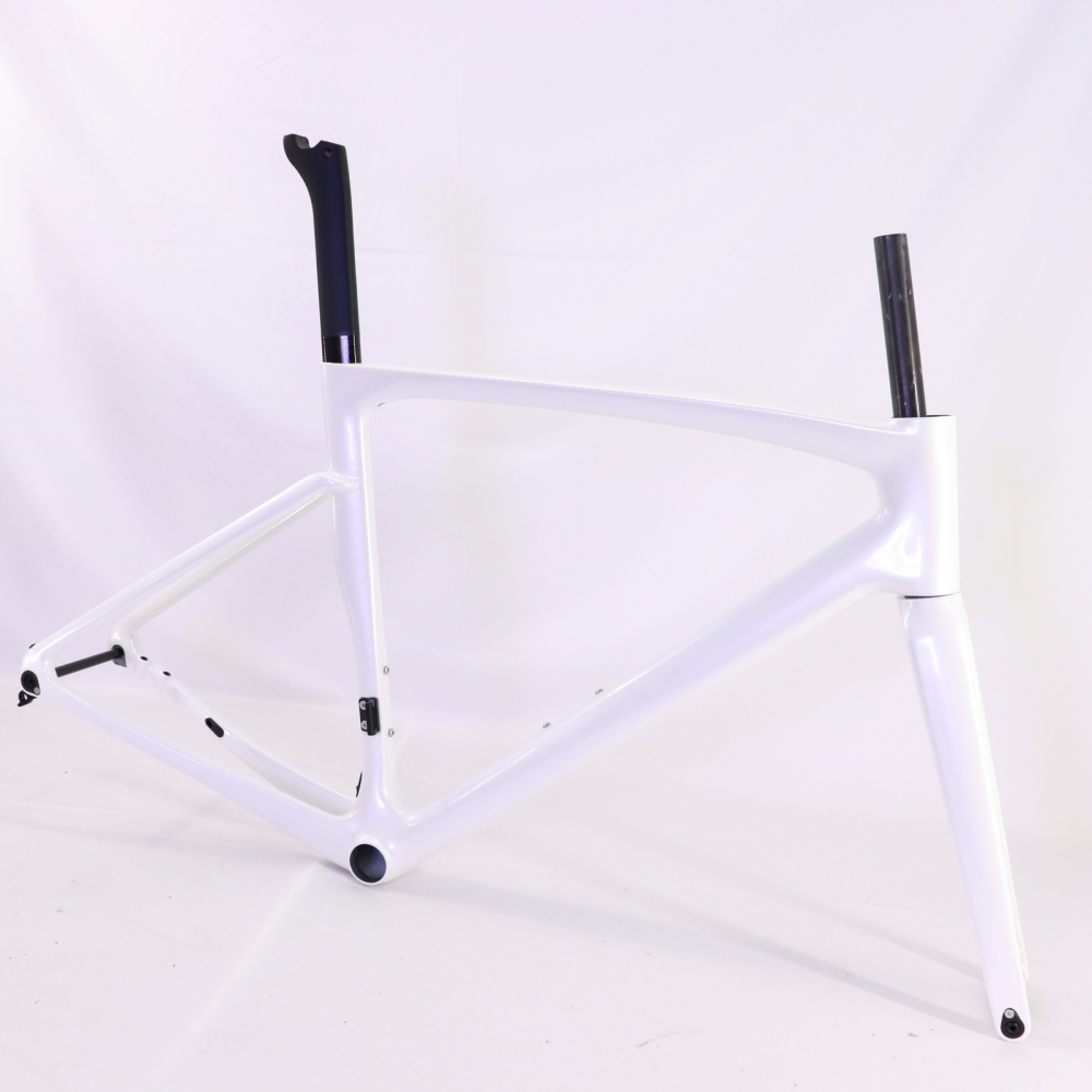 VB-R-168 Light Weight Carbon Road Bike Frameset Pearl White
