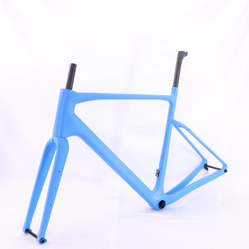 GF-002 Carbon Gravel Bike Frameset Blue Custom Paint