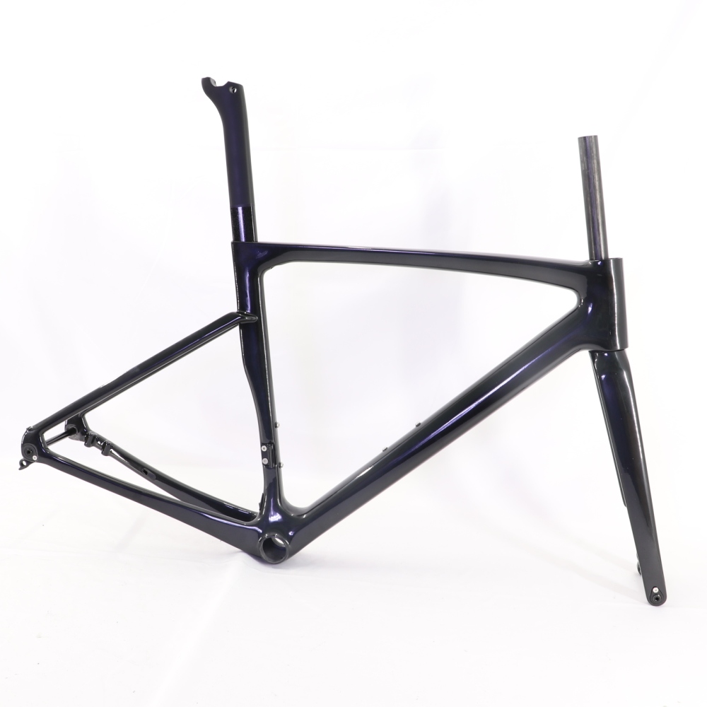 VB-R-168 Light Weight Carbon Road Bike Frameset Metallic Black