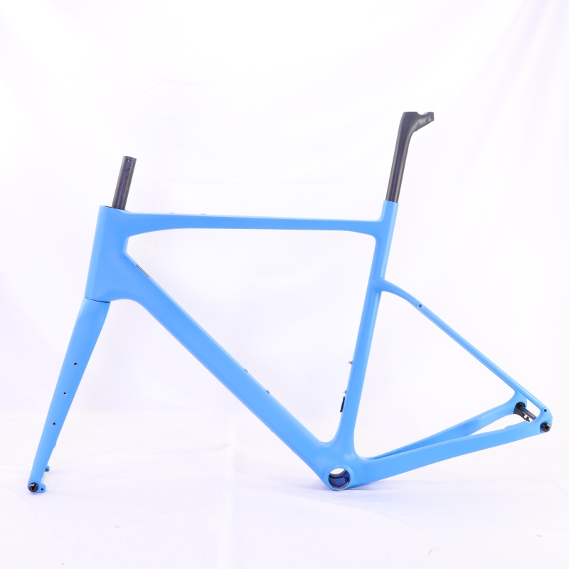 GF-002 Carbon Gravel Bike Frameset Blue Custom Paint