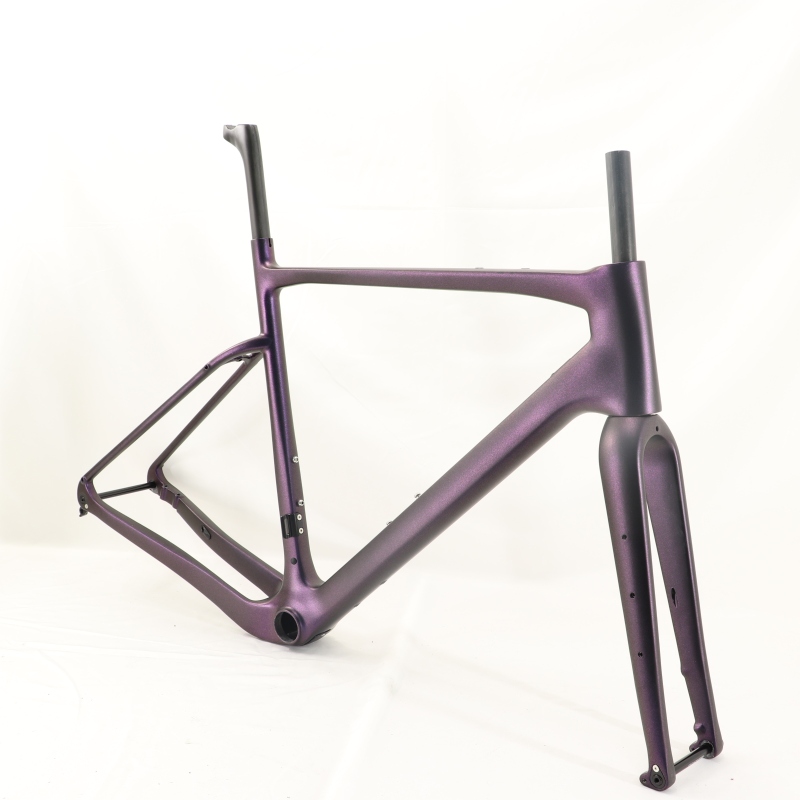 GF-002 Carbon Gravel Bike Frameset Chameleon Purple Matte