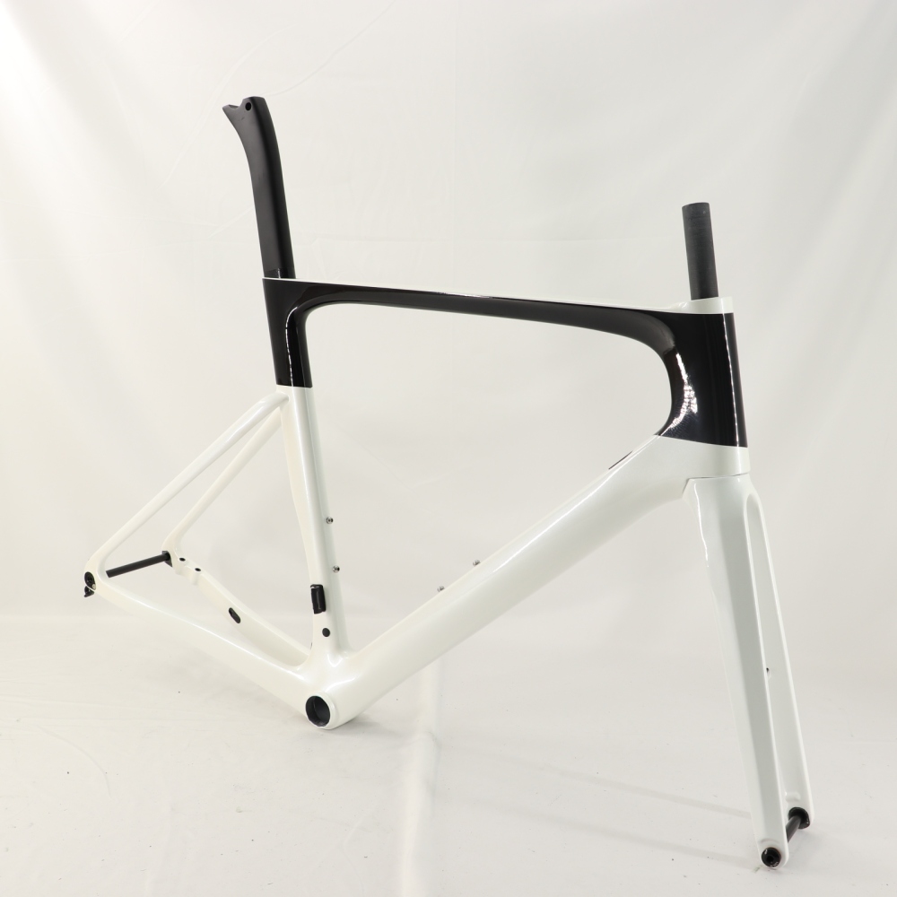 VB-R-099 Custom Paint Aero Road Carbon Bike Frame Pearl White