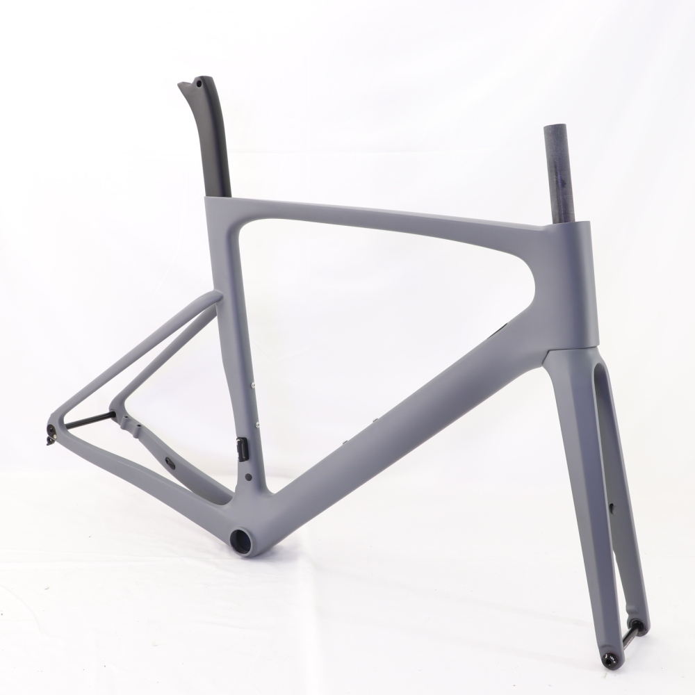 VB-R-099 Custom Paint Aero Road Carbon Bike Frame Matte Grey