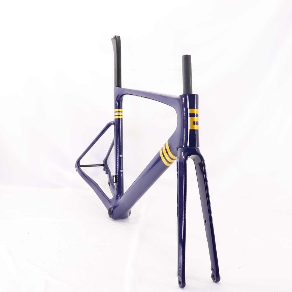 VB-R-099 Custom Paint Aero Road Carbon Bike Frame Glossy Blue
