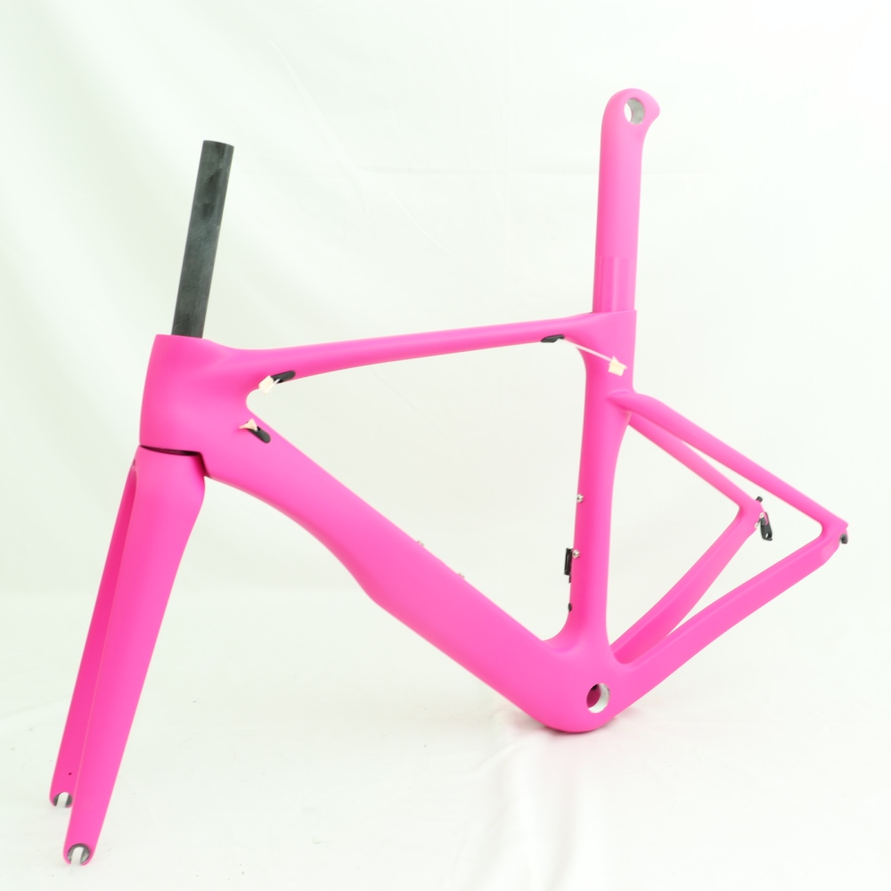 VB-R-068 road bicycle frameset pink color