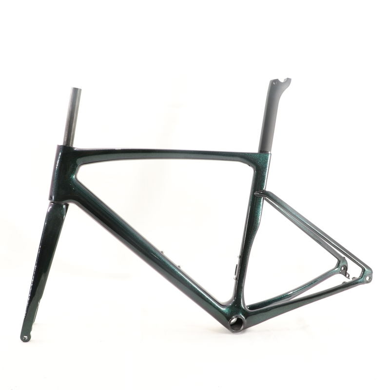 VB-R-168 Light Weight Carbon Road Bike Frameset Green Chameleon Glossy Finish