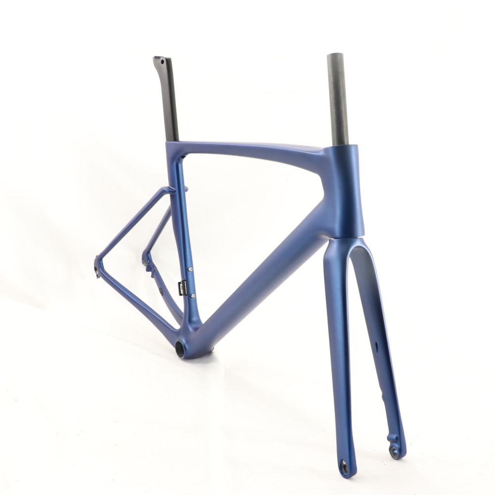 VB-R-168 Light Weight Carbon Road Bike Frameset Matte Metallic Blue Finish