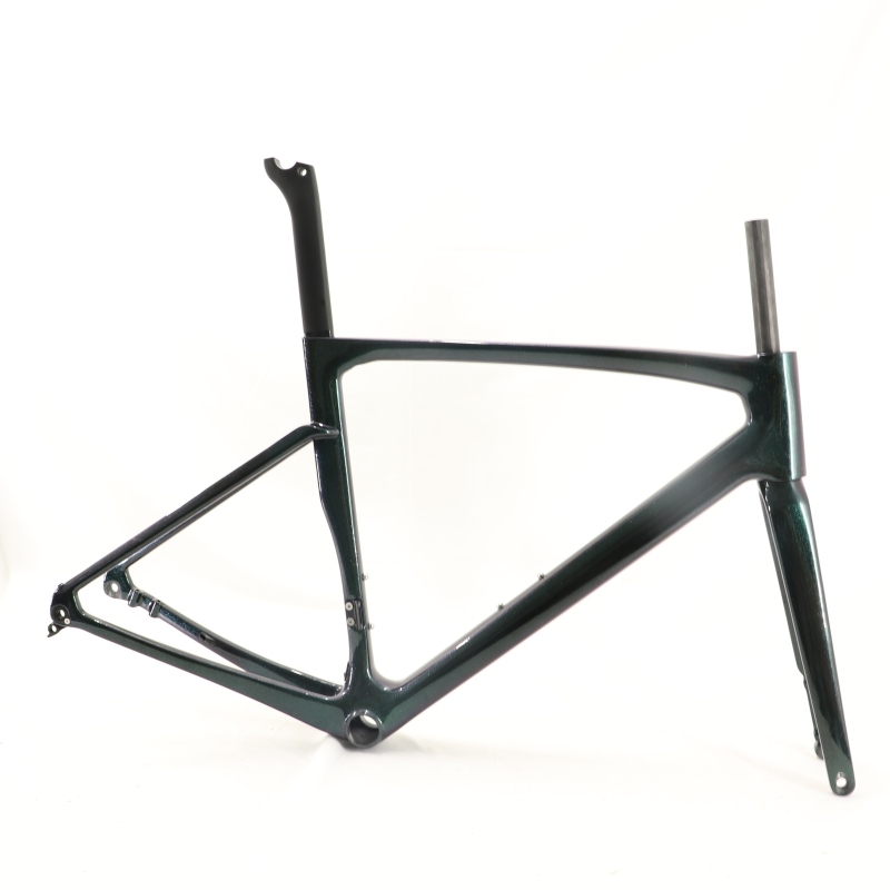 VB-R-168 Light Weight Carbon Road Bike Frameset Green Chameleon Glossy Finish