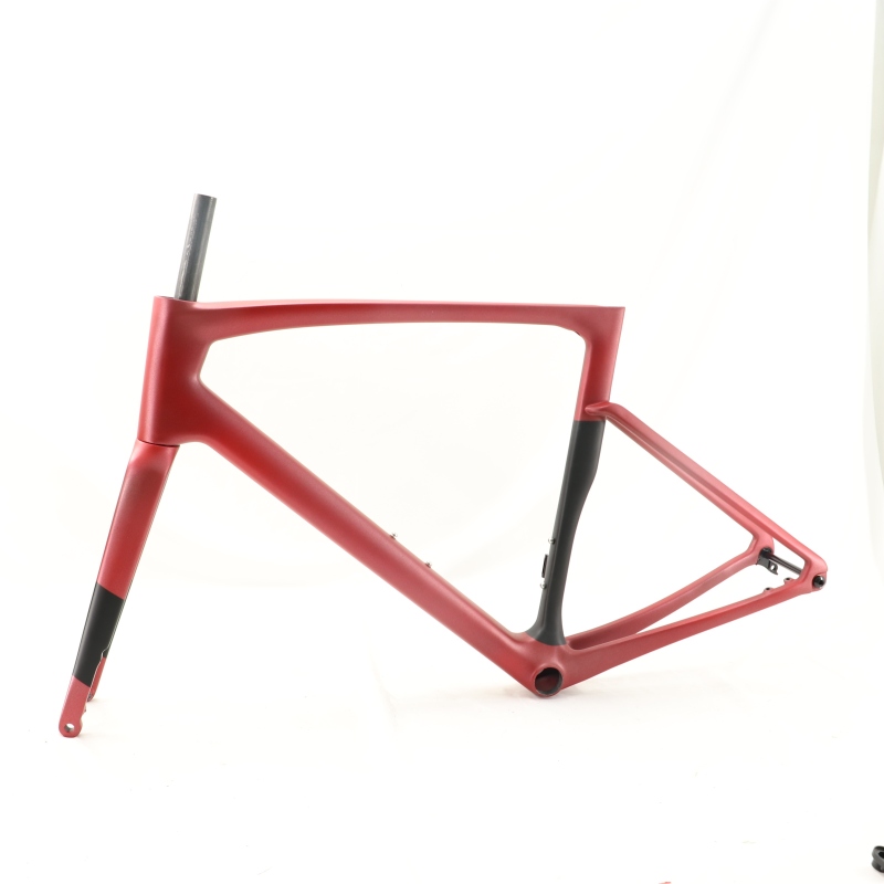 VB-R-168 Light Weight Carbon Road Bike Frameset Metallic Red 2