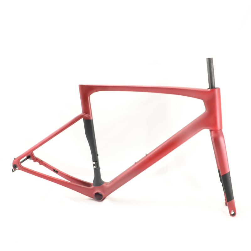 VB-R-168 Light Weight Carbon Road Bike Frameset Metallic Red 2