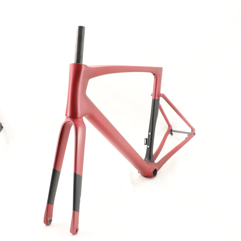 VB-R-168 Light Weight Carbon Road Bike Frameset Metallic Red 2